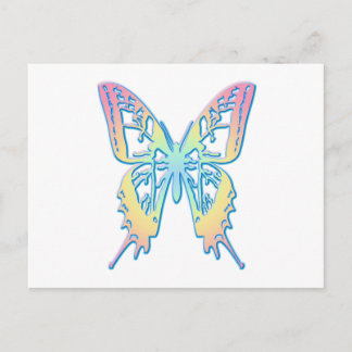Carte Postale Papillon Pastel
