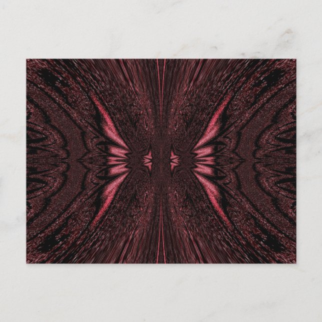 Carte Postale Papillon rose clair (Devant)