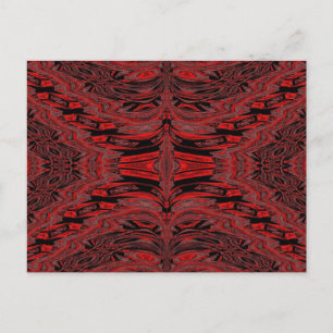Carte Postale Papillon rouge Velvet