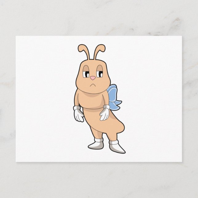 Carte Postale Papillon sans ailes (Devant)