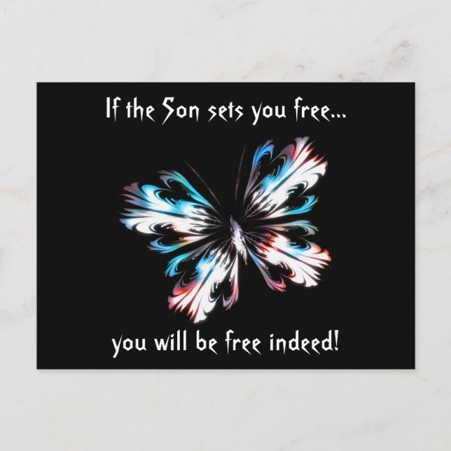 Carte Postale Papillon stylisé 2 (Devant)