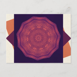 Carte Postale Papillons à coucher de soleil violet Kaleidoscope