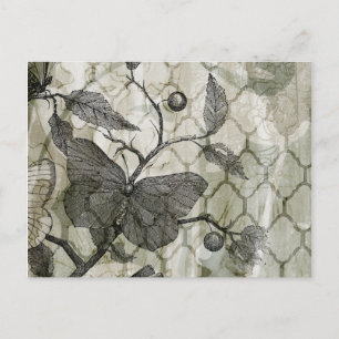 Carte Postale Papillons Arabesques I