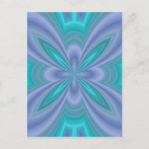 Carte Postale Papillons bleus Abstraits