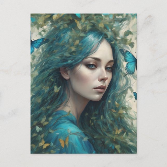 Carte Postale Papillons et blues série 5 (Devant)