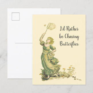 Carte Postale Papillons vintages