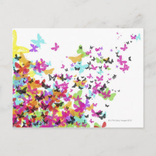 Carte Postale Papillons volants