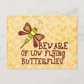 Carte Postale Papillons volants bas