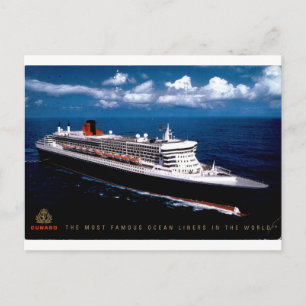 Carte Postale Paquebot Queen Mary 2 Cunard