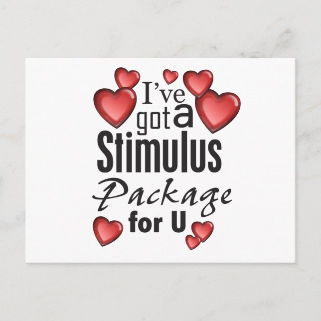 Carte Postale Paquet de stimulus pour U (Devant)
