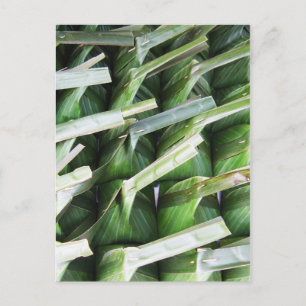 Carte Postale Paquets en feuille de bananier enveloppés
