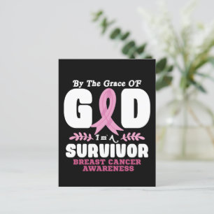 Carte Postale Par La Grâce Dieu Je Suis Un Survivant Cancer Du S