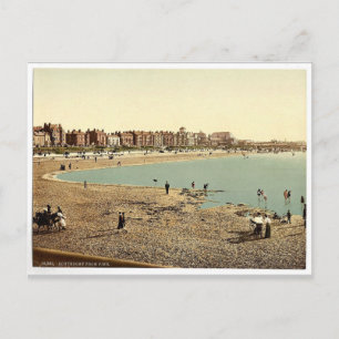 Carte Postale Parade (c.-à-d. promenade) de la jetée, Southport,