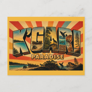 Carte Postale Paradis de l'île de sable du patrimoine mondial de