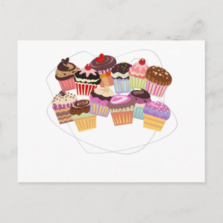 Carte Postale Paradis de petits gâteaux