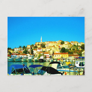 Carte Postale paradis de vacances vrsar l'été istria croatie