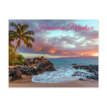 Paradis tropical Hawaiian Palm Tree Sandy Beach Pa