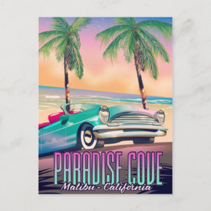 Carte Postale Paradise Cove,Malibu,Californie affiche de voyage