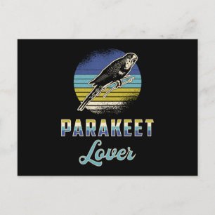 Carte Postale Parakeet Lover Oiseaux Budgerigar Animal Budgie