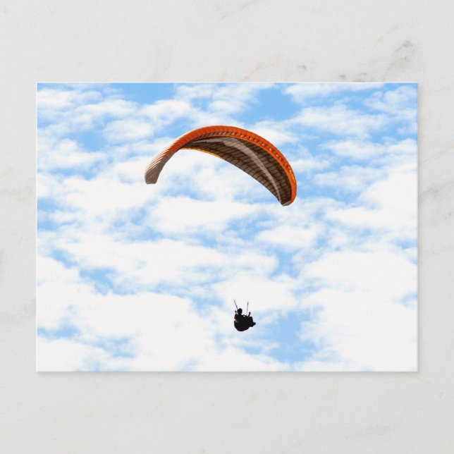 Carte Postale Parapente dans les nuages (Devant)