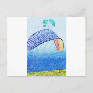 Carte Postale Parapente en plein essor