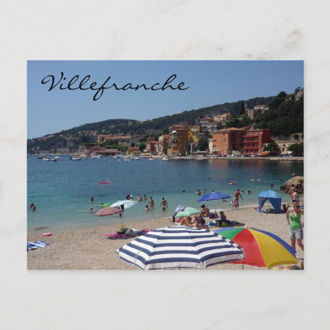 Carte Postale parapluies de villefranche (Devant)