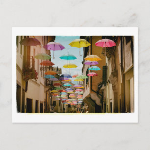 Carte Postale Parapluies flottantes
