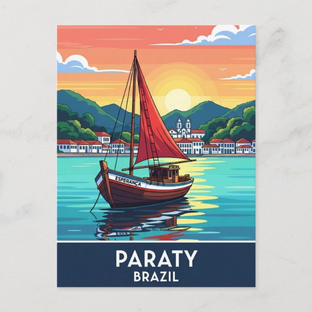 Carte Postale Paraty Brésil Travel (Devant)