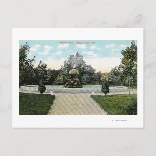 Carte Postale Parc Capron Vue sur la Fontaine (Devant)