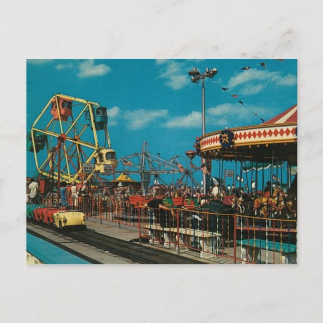 Carte Postale Parc d'attractions Asbury Park - New Jersey (Devant)