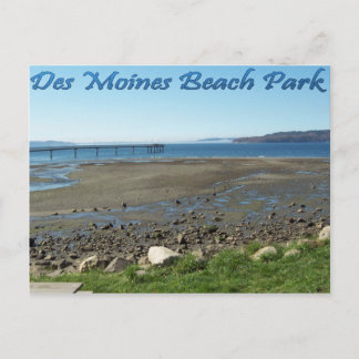 Carte Postale Parc de la plage des Moines (marée arrière)