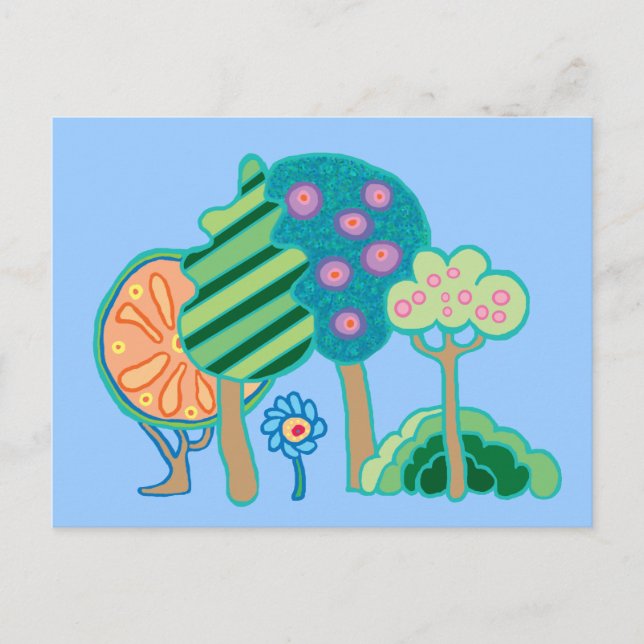 Carte Postale Parc de printemps (Devant)