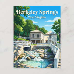 Carte Postale Parc d'État de Berkeley Springs USA