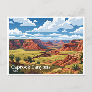 Carte Postale Parc d'État de Caprock Canyons Quitaque