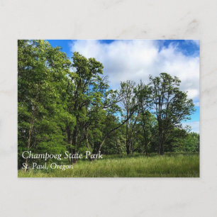 Carte Postale Parc d'État de Champoeg, affiche de l'Oregon