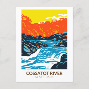 Carte Postale Parc d'état de la rivière Cossatot Arkansas Vintag