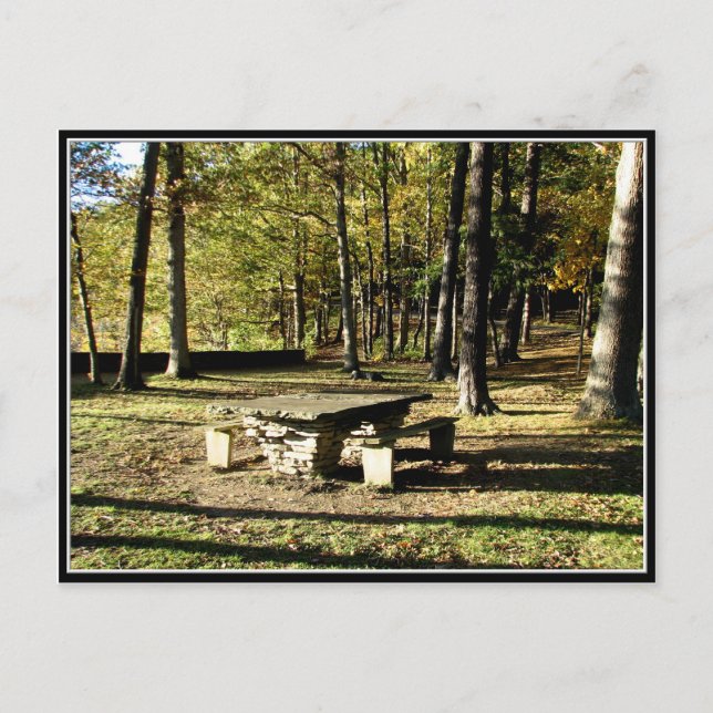 Carte Postale Parc d'état de Letchworth - Tea Table Rock (Devant)