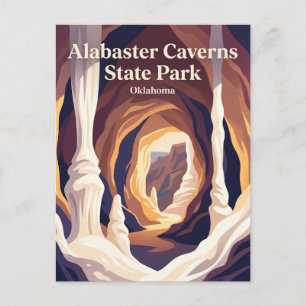 Carte Postale Parc d'État des grottes d'albâtre Oklahoma