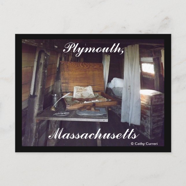 Carte Postale Parc d'état du Mémorial du pèlerin, Massachusetts (Devant)