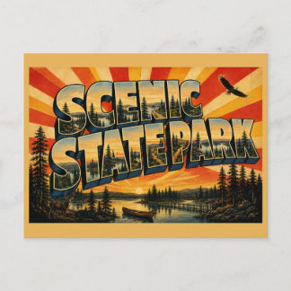 Carte Postale Parc d'État Scenic Minnesota Forêt ancienne Art
