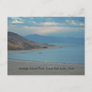 Carte Postale Parc d'île d'antilope, le Grand Lac Salé…
