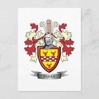 Carte Postale Parc Family Crest Coat of Arms