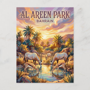 Carte Postale Parc faunique Al Areen Bahreïn