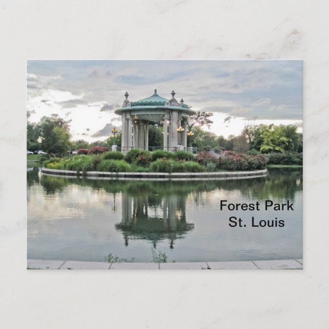 Carte Postale Parc forestier St. Louis Missouri (Devant)