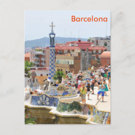Carte Postale Parc Guell à Barcelone, Espagne