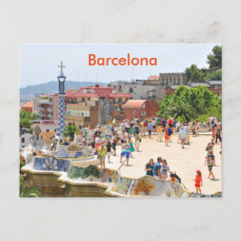 Carte Postale Parc Guell à Barcelone, Espagne
