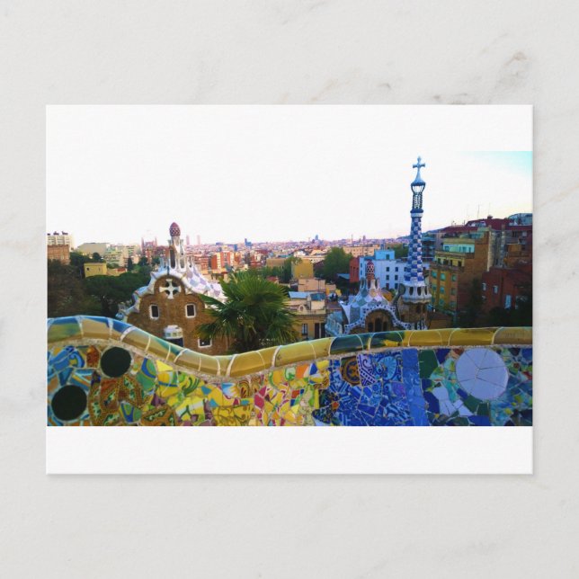 Carte Postale Parc Guell, Barcelone, Espagne (Devant)