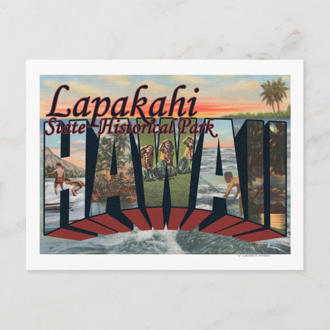 Carte Postale Parc historique de l'État de Lapakahi, Hawaii (Devant)