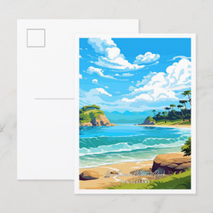 Carte Postale Parc national Abel Tasman Illustration de voyage