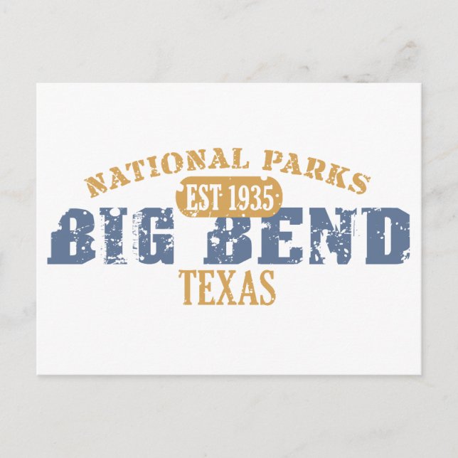 Carte Postale Parc national Big Bend (Devant)